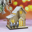 GobekUsa Wooden LED Light House Christmas Decorations