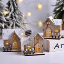 GobekUsa Wooden LED Light House Christmas Decorations