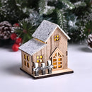 GobekUsa Wooden LED Light House Christmas Decorations