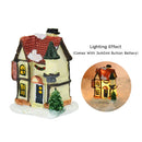 GobekUsa Wooden LED Light House Christmas Decorations