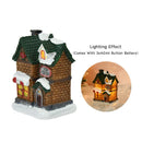 GobekUsa Wooden LED Light House Christmas Decorations