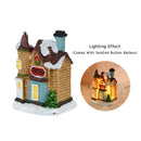 GobekUsa Wooden LED Light House Christmas Decorations