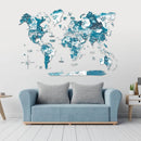 3D Wooden World Map Aurora