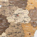 Wooden Map of Spain – Multicolor