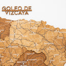 Wooden Map of Spain – Oak