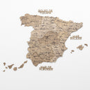Wooden Map of Spain – Terra