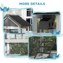 GobekUsa 67" Wooden Outdoor Bird Aviary for Finches and Parakeets