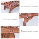 GobekUsa 3 Tier Wooden Plant Stand Shelf