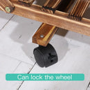 GobekUsa 6-Tier Wooden Plant Stand for Indoor/Outdoor Use