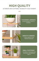 GobekUsa Wooden Plant Stand Shelf Tiered Flower Pot Display
