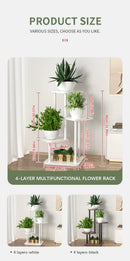 GobekUsa Wooden Plant Stand Shelf Tiered Flower Pot Display