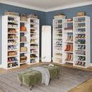 59"H Shoe Rack, Freestanding Shoe Organizer with 23 Storage Shelves