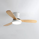 Wooden Three Blade Ceiling Fan Lights