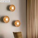 GobekUsa Wooden Tray-Style Wall Sconce - Minimalist 1 Head Light Fixture for Living Room
