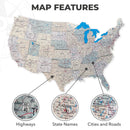 Wooden USA Map by Enjoy The Wood
