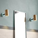 GobekUsa Wooden Wall Mounted Macaron Sconce Light Fixture - 1 Head Tube Lamp in Yellow/Green/Blue for Bathroom