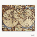 Wooden World Map