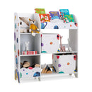Kids Toy and Book Organizer Children Wooden Storage Cabinet with Storage Bins by LJGDeals