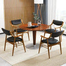 Wooden Dining Chair Set of 2 with Padded Seat and Back by LJGDeals