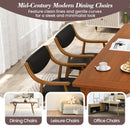 Wooden Dining Chair Set of 2 with Padded Seat and Back by LJGDeals