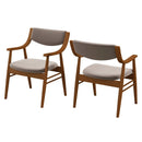 Wooden Dining Chair Set of 2 with Padded Seat and Back by LJGDeals