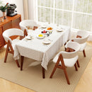 Wooden Dining Chair Set of 4 Mid-Century Modern Sherpa Upholstered Kitchen Dining Room Chairs by LJGDeals