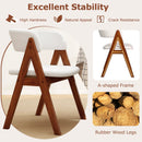 Wooden Dining Chair Set of 4 Mid-Century Modern Sherpa Upholstered Kitchen Dining Room Chairs by LJGDeals