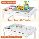 Wooden Kids Multi Activity Play Table with Storage Paper Roll by LJGDeals