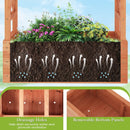 Wooden Raised Garden Bed Elevated Planter Box with Trellis and Hanging Roof by LJGDeals