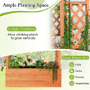 Wooden Raised Garden Bed Elevated Planter Box with Trellis and Hanging Roof by DirectDeals