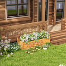 Wooden Rectangular Garden Bed with Drainage System-Natural by LJGDeals