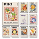 GobekUsa World Cuisine Canvas Print for Home Decor