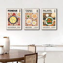 GobekUsa "World Cuisine Canvas Wall Art Decor"