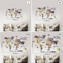World Photo Map Physical