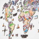 World Photo Map Physical