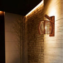 GobekUsa Bamboo Wall Sconce Light for Aisle Corridor Hotel Restaurant Cafe