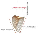 GobekUsa Birch Wood LED Pendant Lamp for Home Decor and Art Lighting