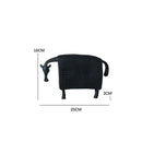 GobekUsa Black Cow Ox Resin Sculpture Figurine - Room Decor Art Statue