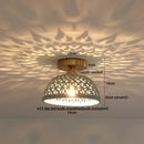 GobekUsa Ceramic LED Ceiling Lamp Indoor Lighting Semi-Circular Light Fixture