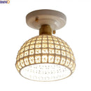 GobekUsa Ceramic LED Ceiling Lamp Indoor Lighting Semi-Circular Light Fixture