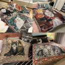 GobekUsa Cat Oil Painting Blanket - Cozy Home Decor Throw & Bed Cover