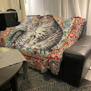 GobekUsa Cat Oil Painting Blanket - Cozy Home Decor Throw & Bed Cover