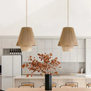 GobekUsa Handmade Hemp Rope Pendant Lamp for Dining Room Kitchen Cafe