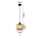 GobekUsa Glass Pendant Lights: Nordic Style for Restaurant, Kitchen, Dining, Bedroom, Bedside lighting
