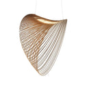 GobekUsa Bird's Nest LED Pendant Lights Wooden Acrylic Chandelier Dining Room Lighting