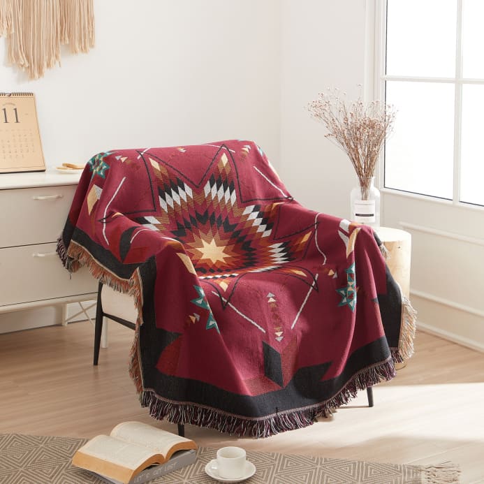 Woven Native Star Throw