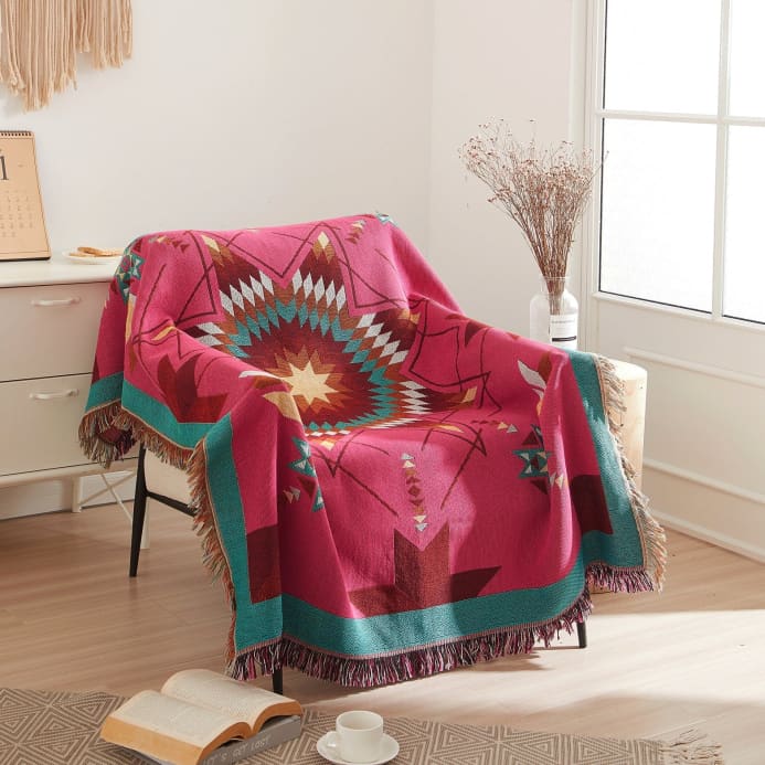 Woven Native Star Throw