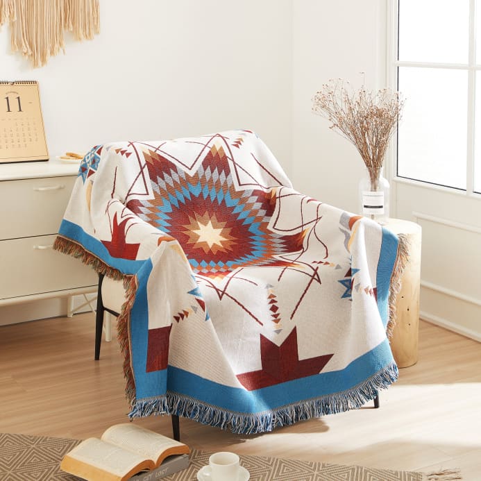 Woven Native Star Throw