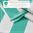 Cotton Velour Cabana Stripe Beach Towel - Novia Collection by Great Bay Home