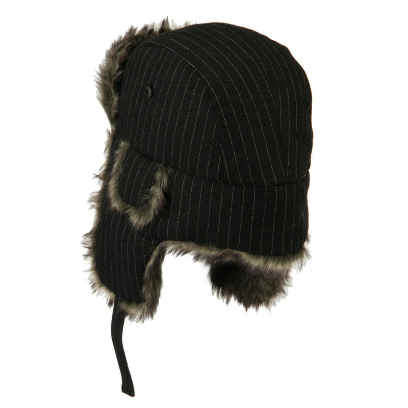 Big Size Wool Pinstripe Trooper Hat